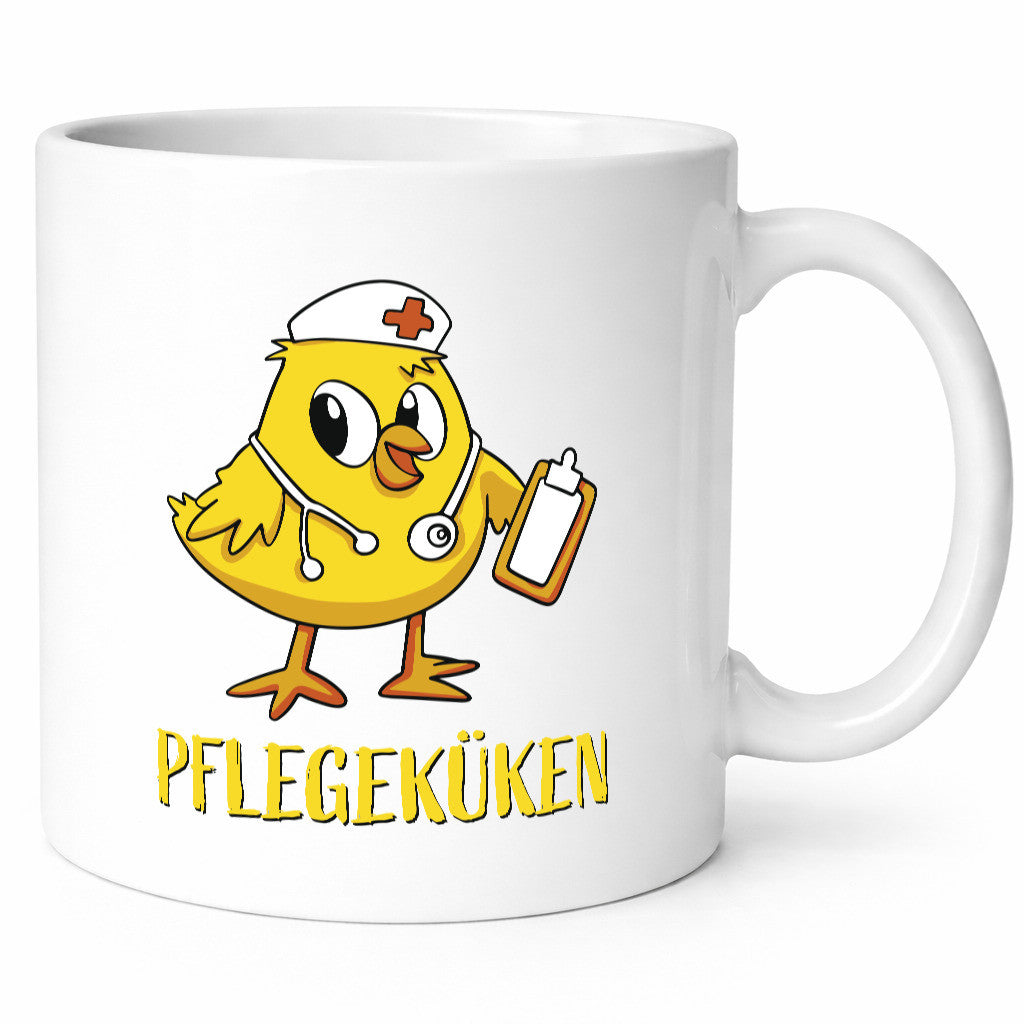 Pflegeküken | Küken Stethoskop Geschenk Humor Geschenkidee lustiger Spruch Tasse
