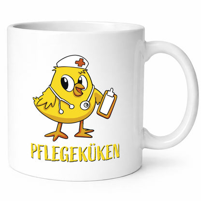 Pflegeküken | Küken Stethoskop Geschenk Humor Geschenkidee lustiger Spruch Tasse