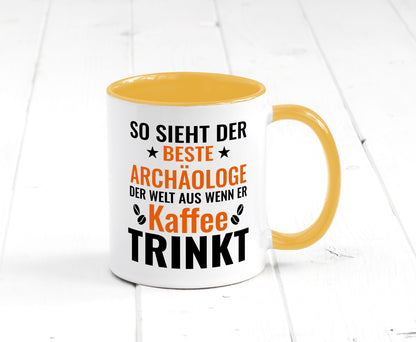 Kaffee trinkt: Archäologe | Archäologie Forscher lustig Humor Geschenkidee