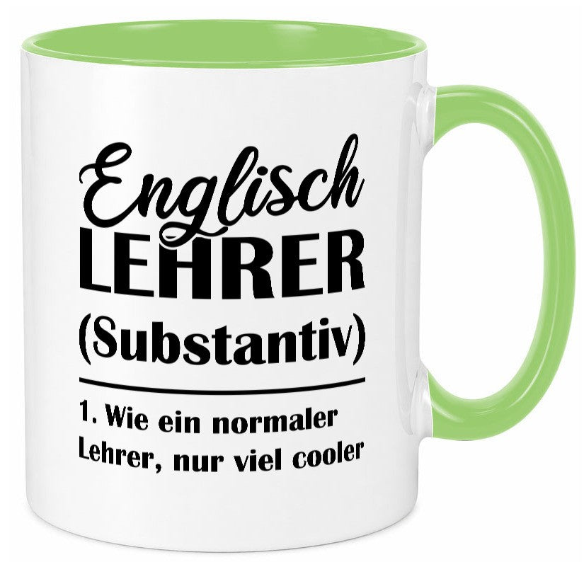 Englisch Lehrer, normal, nur viel cooler Geschenk Humor Geschenkidee lustiger Tasse