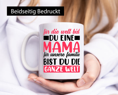 Beste mama der Welt vl2 Humor Familie Geschenkidee Tasse