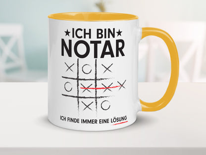 Löse Probleme: Notar | Jurist lustiger Spruch Geschenk Humor Geschenkidee Tasse