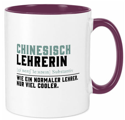 Chinesischlehrerin | Lehrer Unterricht Lieblingslehrerin Geschenk Humor Tasse