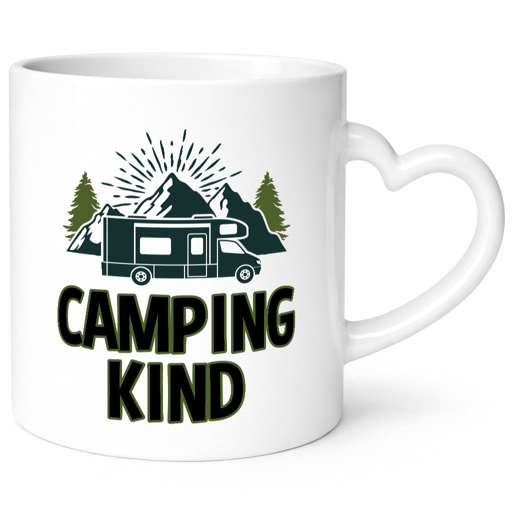 Camping kind | Wohnwagen Zelt lustiger Spruch Geschenk Humor Geschenkidee Tasse