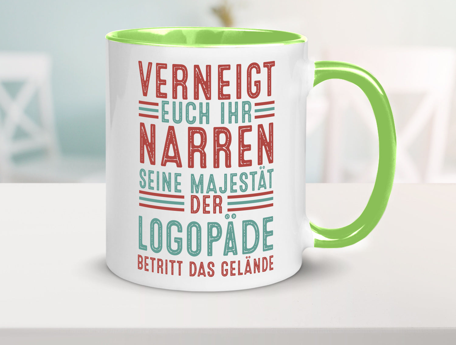 Verneigt euch: Logopäde | Sprachtherapie Geschenkidee Humor Tasse