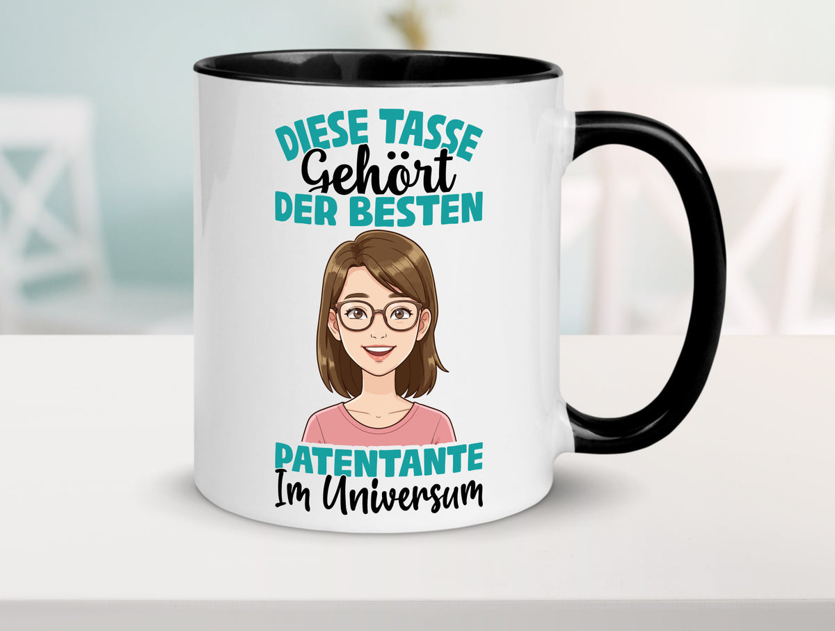 Im Universum: Patentante | Beste Tante Geschenk Humor Geschenkidee lustiger Tasse