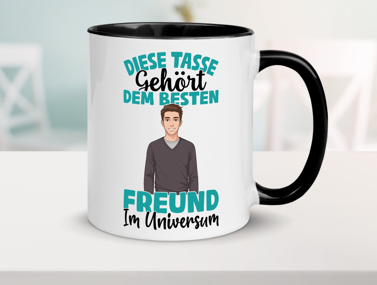 Im Universum: Freund | Beziehung Partner Liebe Geschenk Humor Geschenkidee