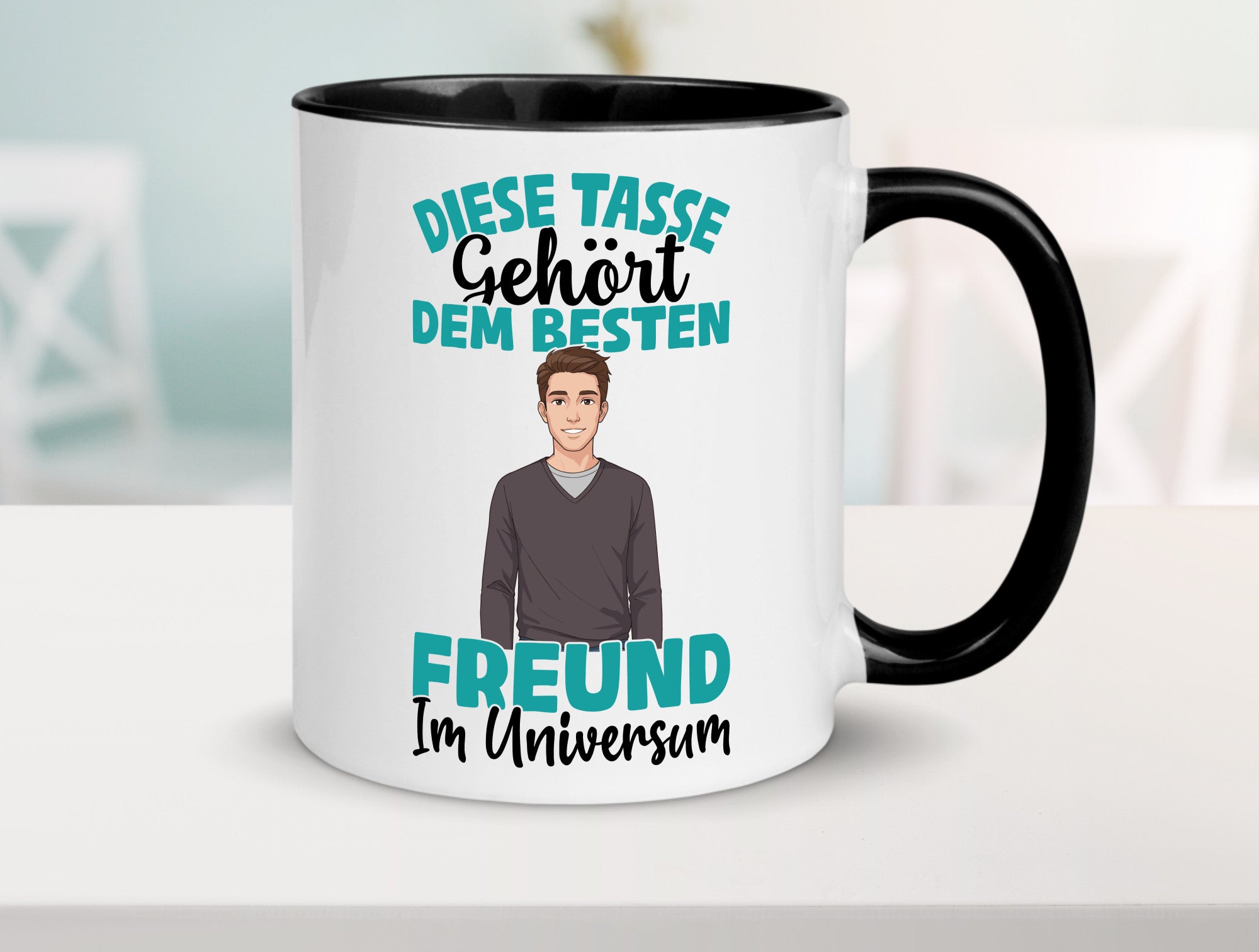 Im Universum: Freund | Beziehung Partner Liebe Geschenk Humor Geschenkidee