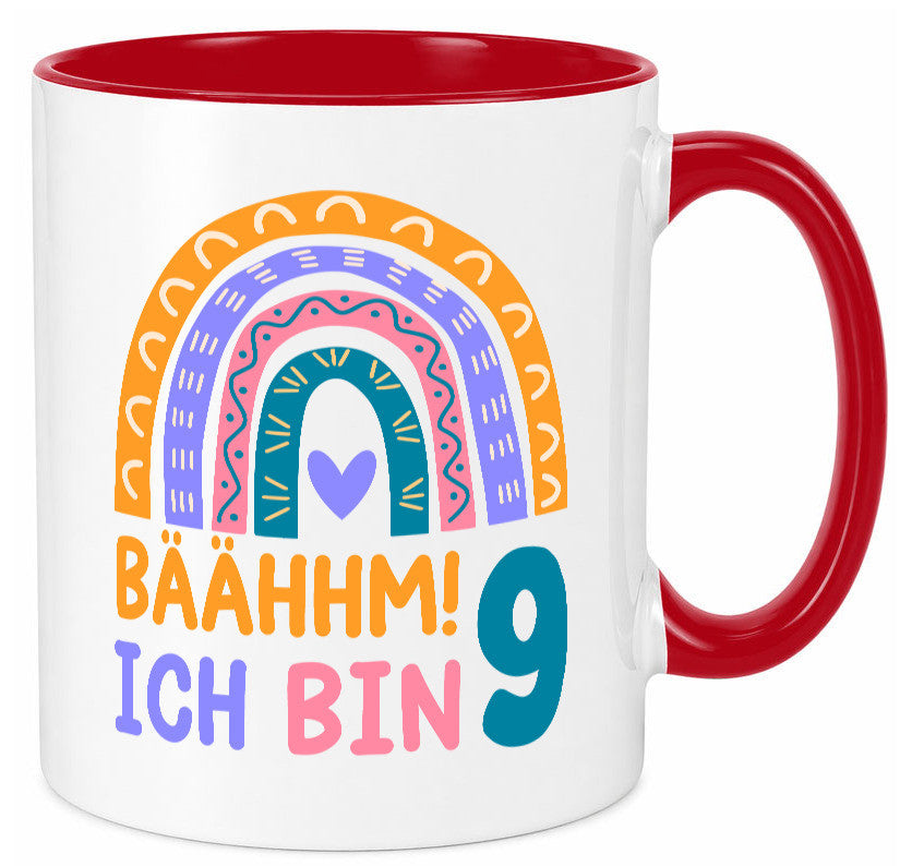 9. Geburtstag | 9 Jahre Regenbogen Bääm Mädchen Geschenk Geschenkidee lustiger