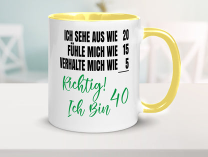 Ich bin Jung | 40 Geburtstag Verhalte mich wie ein Kind Geschenk Geschenkidee