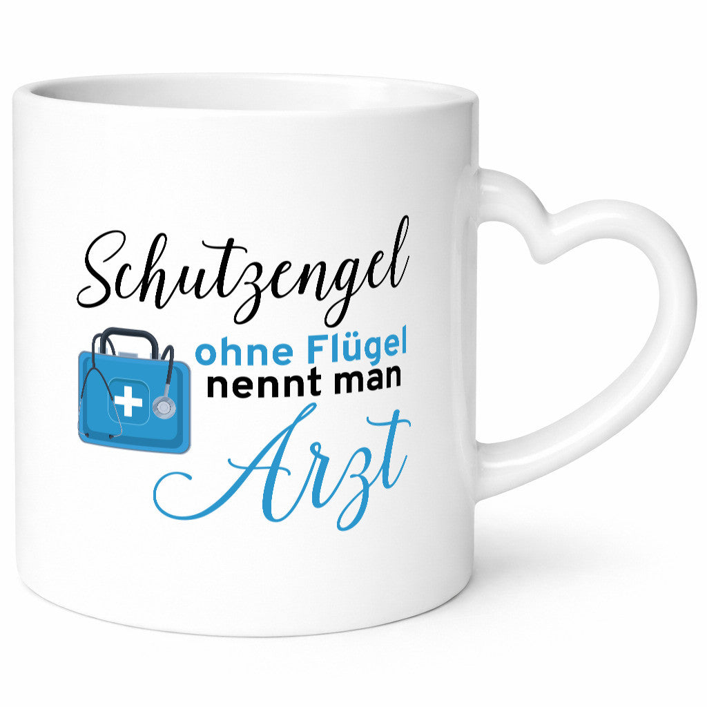 Schutzengel ohne Flügel | Arzt Ärztin Puls Herzschlag Humor Geschenkidee Tasse