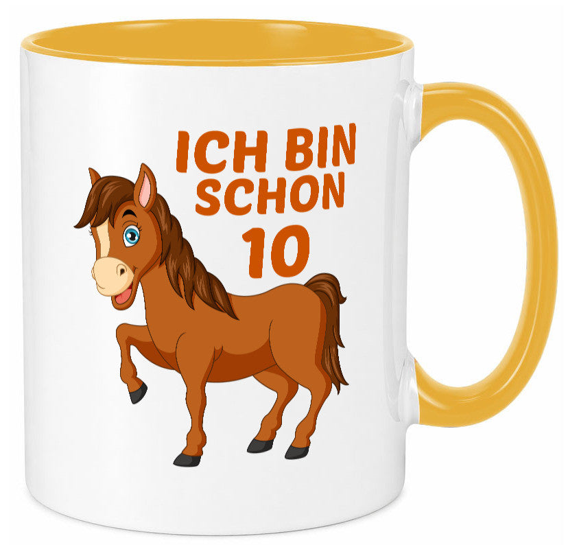10. Geburtstag | Ich bin schon 10 Pferde Pony lustig Geschenkidee Geschenk Tasse