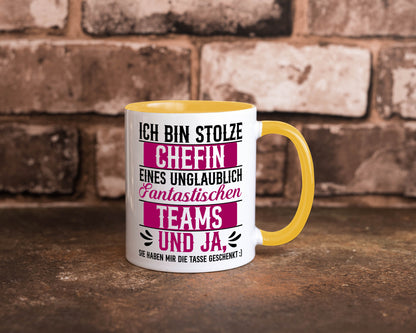 Stolze Chefin | Tolles Team Mitarbeiter lustig Arbeit Kollegen Büro Geschenk