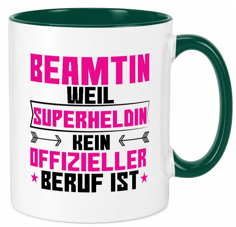 Superheldin Beamtin | Verbeamtung öffentlicher Dienst Geschenkidee Humor Tasse