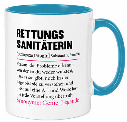 Rettungssanitäterin | Beruf Sanitäter Spruch v2 Humor Arbeit Kollegen Büro