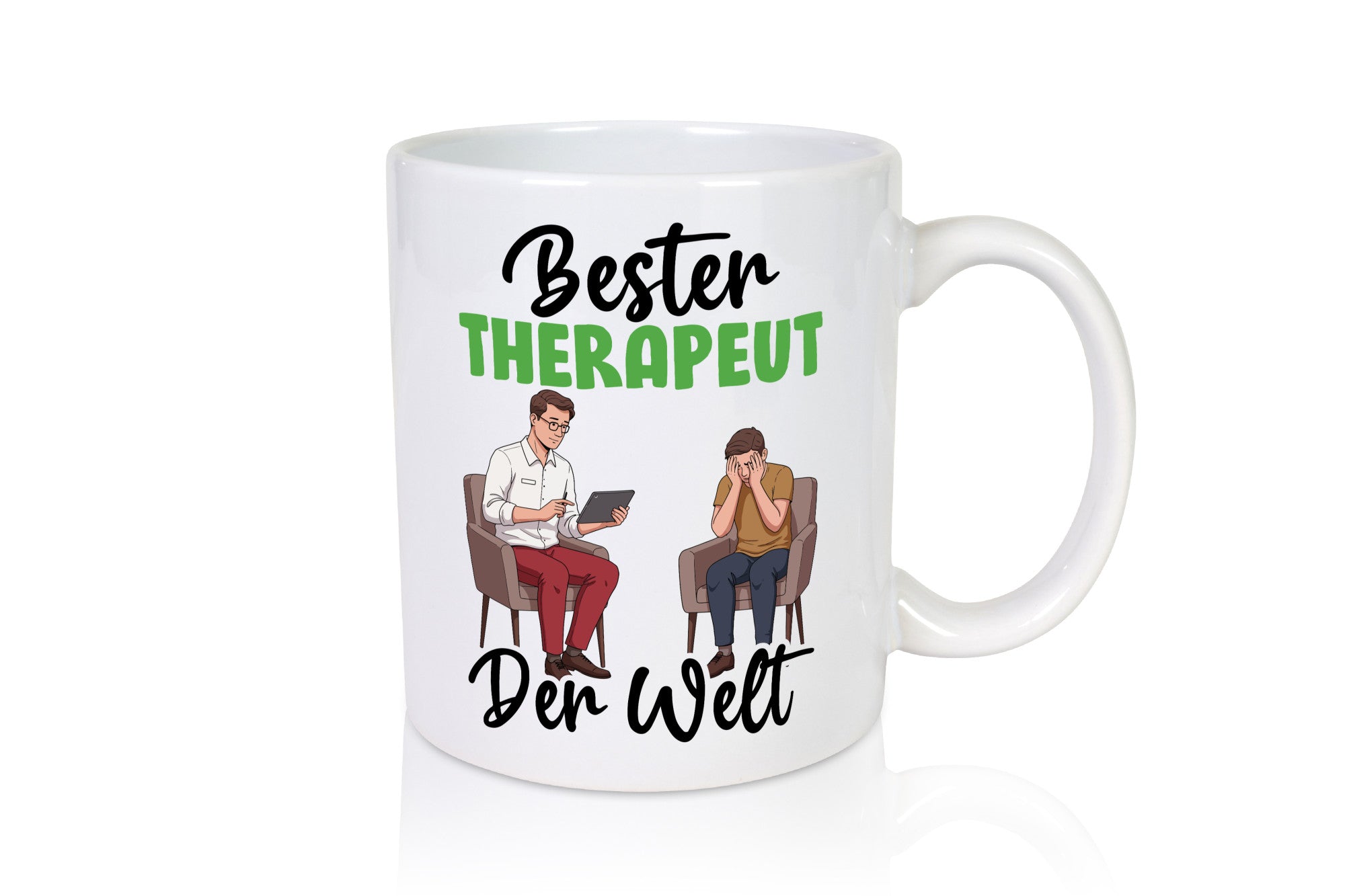 Bester Therapeut | Psychotherapie Therapie v2 Humor Geschenkidee Tasse