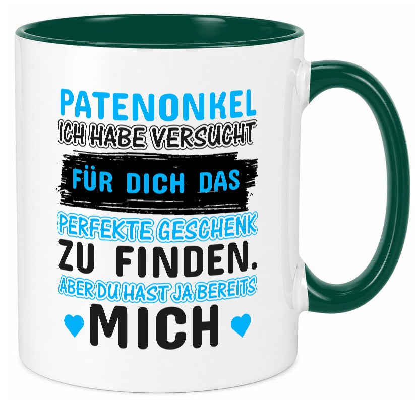 Patenonkel Tasse | lustiger Spruch Pate Onkel Geschenkidee Humor