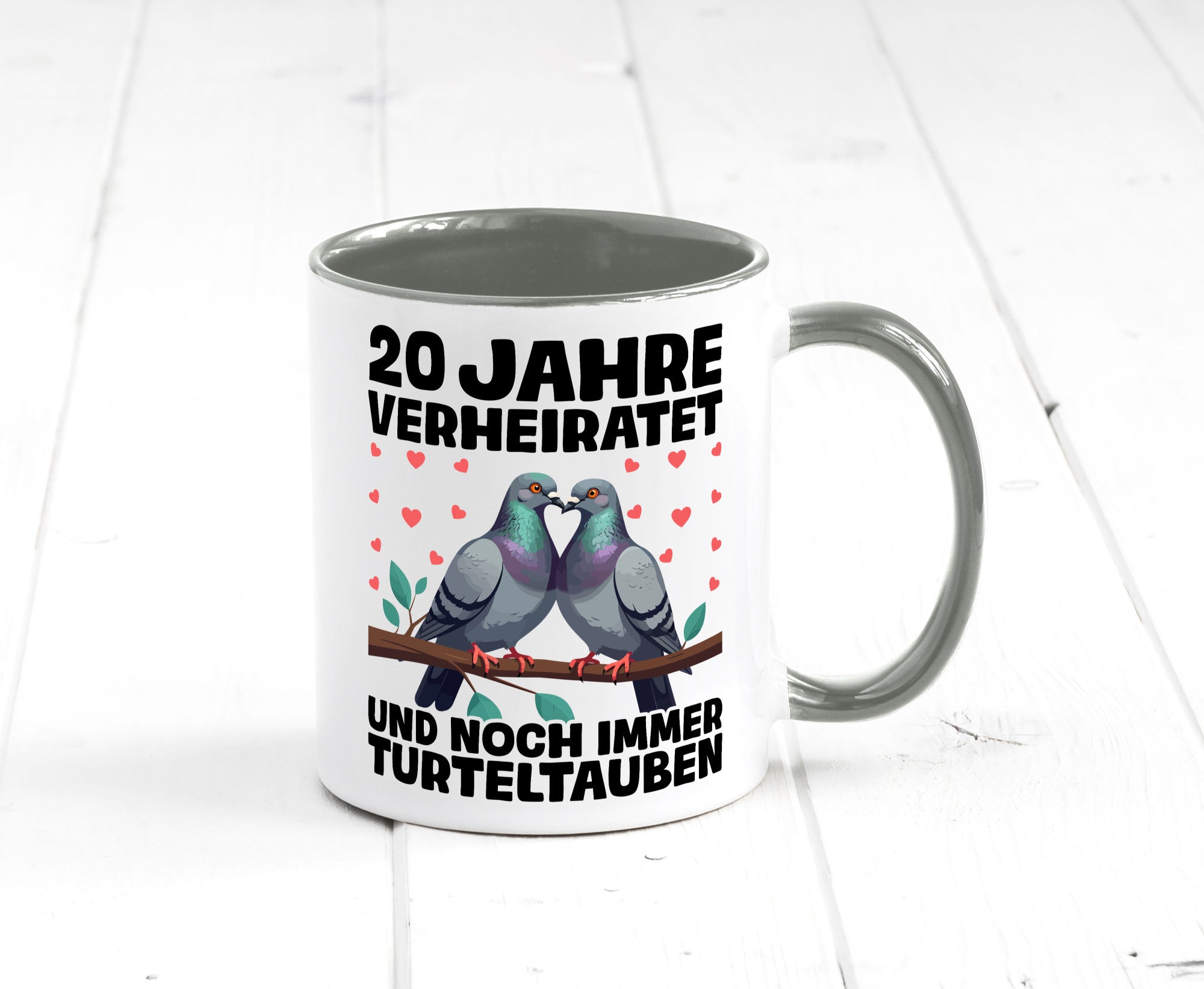 20 Jahre verheiratet | Turteltauben Ehe Ehepaar lustig Humor Geschenkidee
