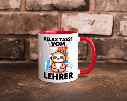 Relax Tasse: Lehrer | Schule Beruf Schüler lustiger Spruch Geschenk Arbeit