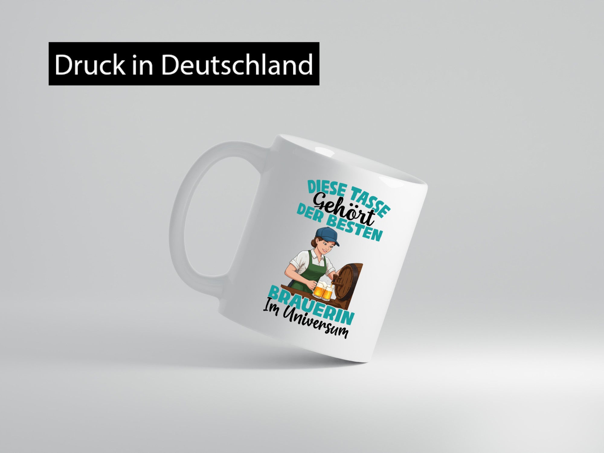 Im Universum: Brauerin | Bier Brauerei lustiger Spruch Geschenk Humor