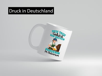 Im Universum: Brauerin | Bier Brauerei lustiger Spruch Geschenk Humor