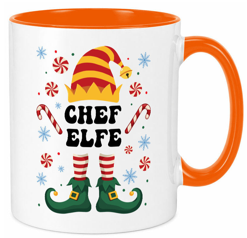 Chef Elfe | Weihnachten Weihnachts v2 lustiger Spruch Geschenk Arbeit Kollegen Tasse
