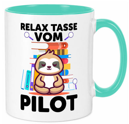 Relax Tasse: Pilot | Flugzeug Piloten lustiger Spruch Geschenk Humor
