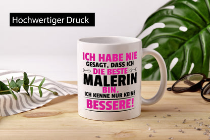 Der Beste Malerin | Malerinnen Humor Geschenkidee Tasse