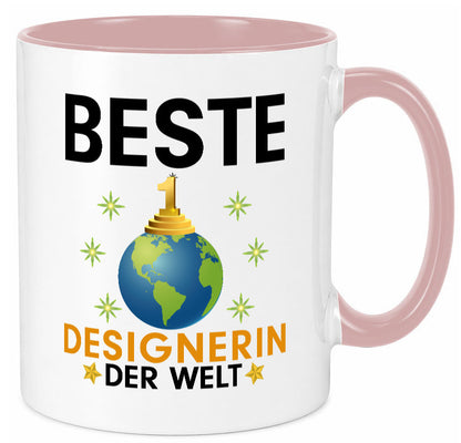 Welt Beste Designerin | Mode lustiger Spruch Geschenk Humor Geschenkidee Tasse