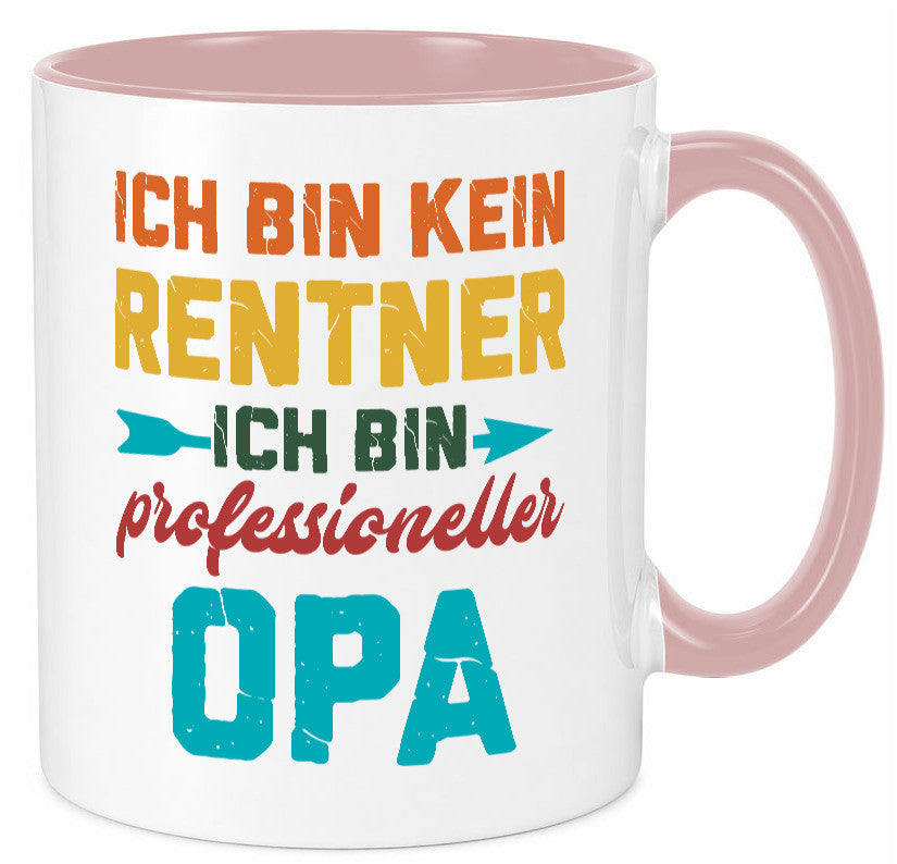 Ich bin Professioneller Opa | Rentner Großvater Geschenkidee Familie Humor Tasse