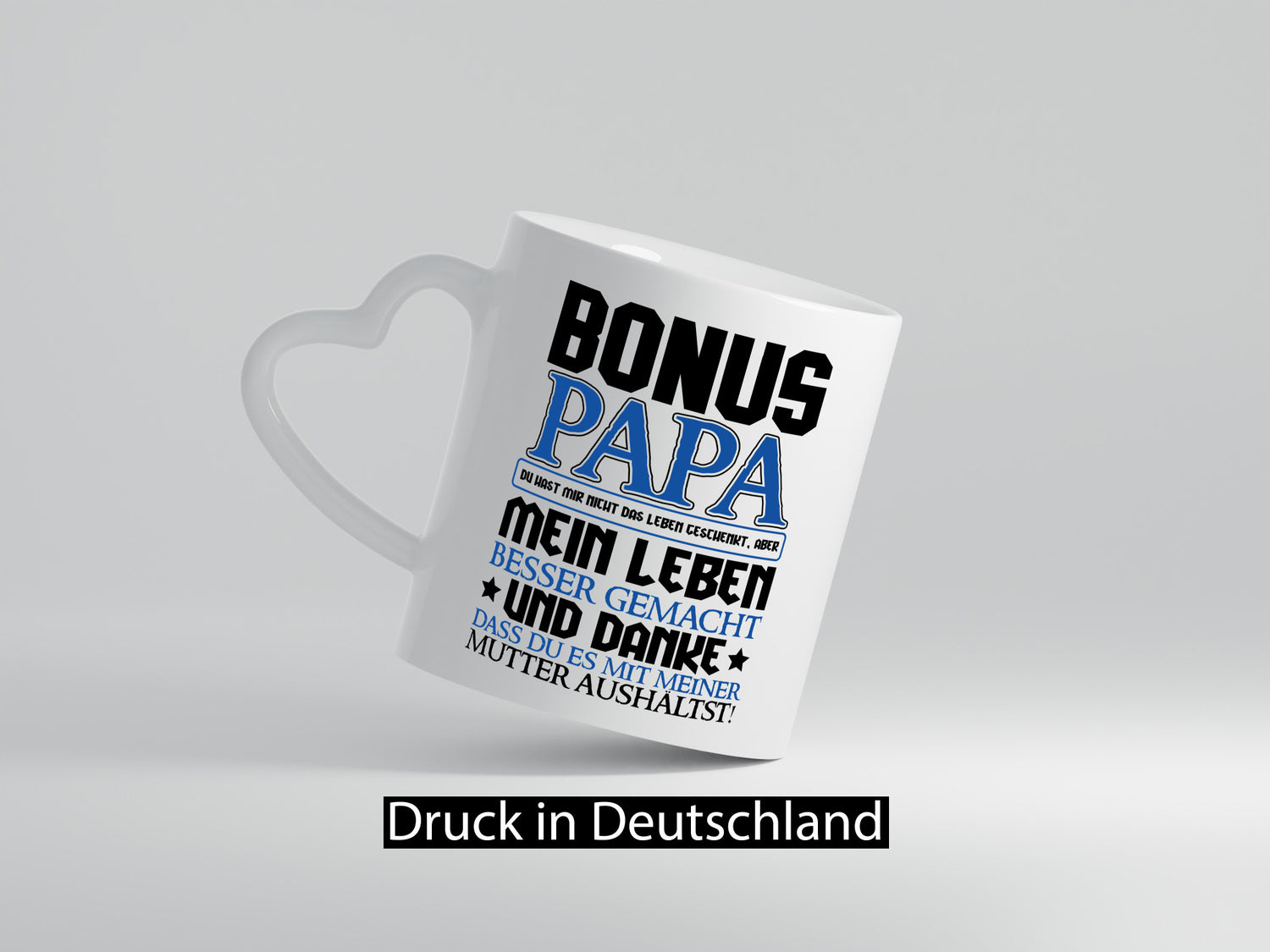 Bonus Papa lustiger Spruch Geschenk Humor Geschenkidee Tasse