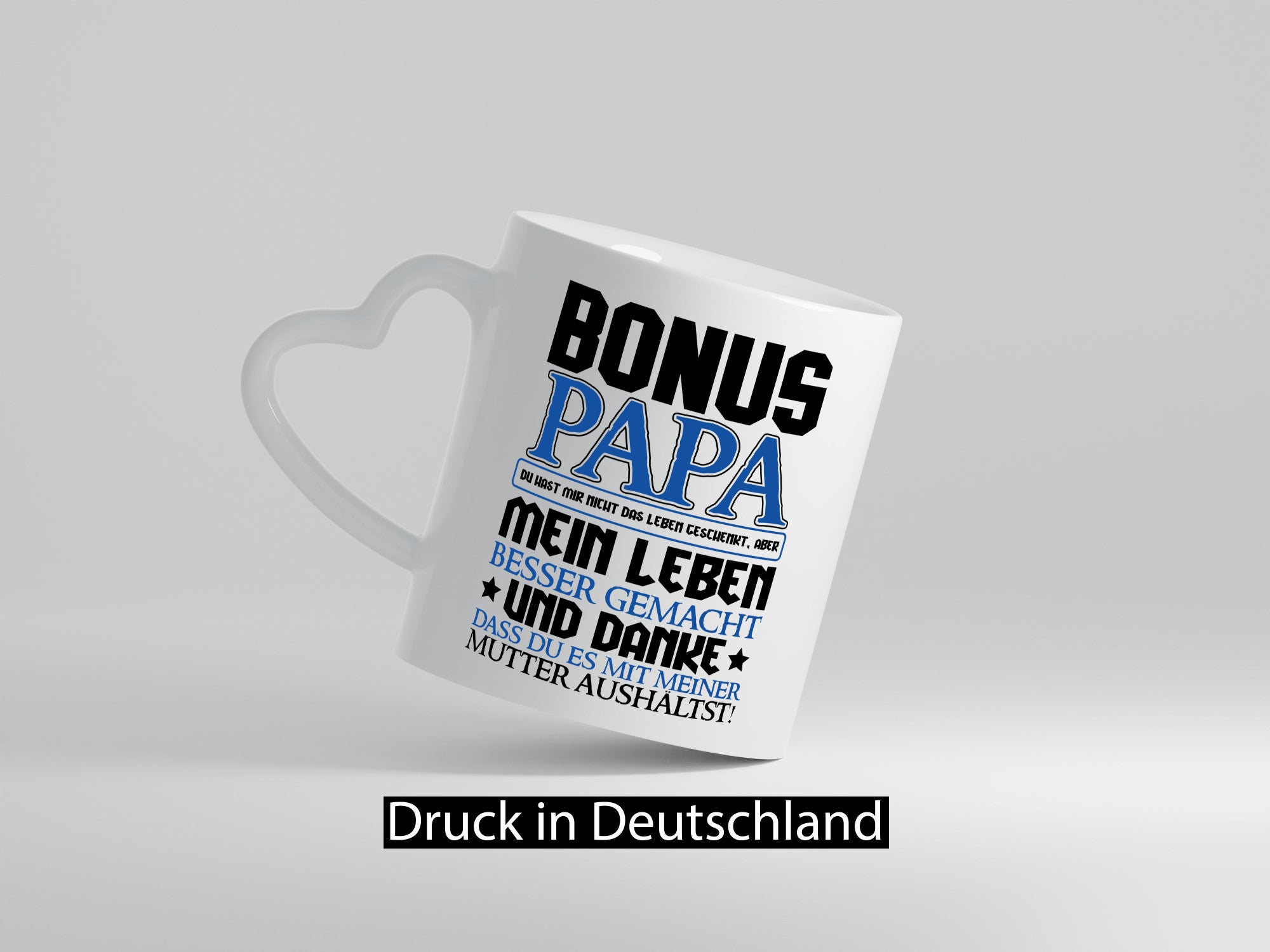 Bonus Papa lustiger Spruch Geschenk Humor Geschenkidee Tasse