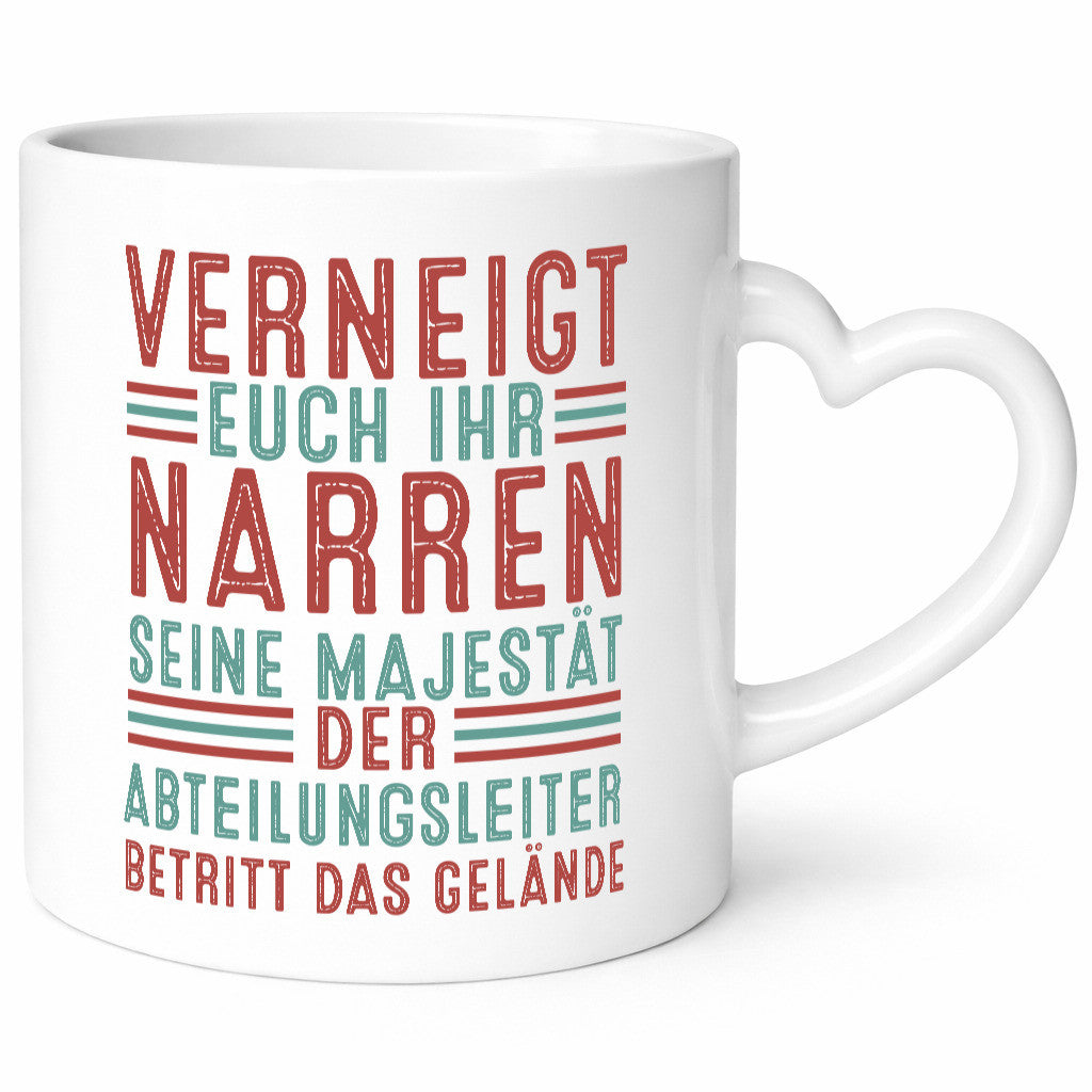 Verneigt euch: Abteilungsleiter| Führungskraft lustiger Spruch Geschenk Humor