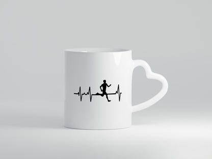 Jogger Herzschlag | Motiv Läufer Marathon Joggen Humor Geschenkidee Tasse
