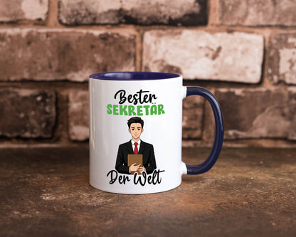 Bester Sekretär | Büro v2 lustiger Spruch Geschenk Arbeit Kollegen Tasse