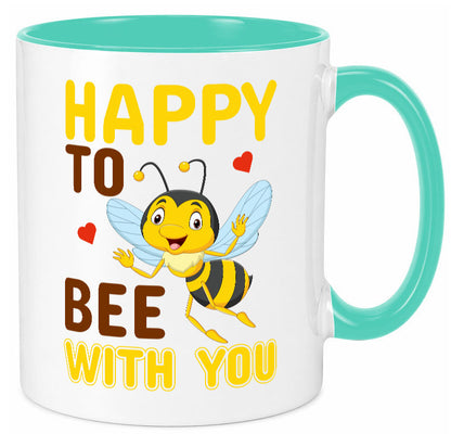 Happy Bee | Beziehung Tasse Freundschaft Bienen Humor Geschenkidee