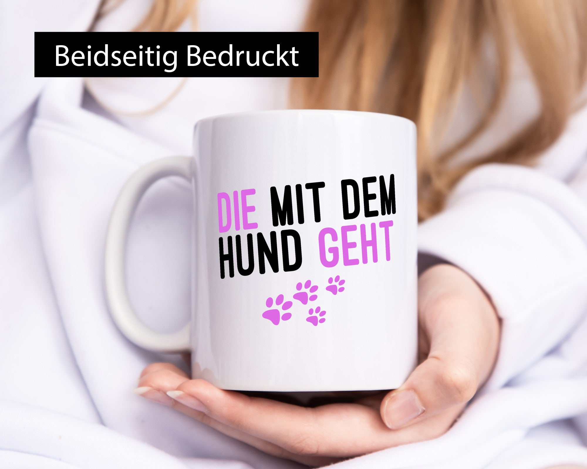 Die mit dem Hund geht | Hundeliebhaber Pfoten Tierliebe Geschenk Tierliebhaber