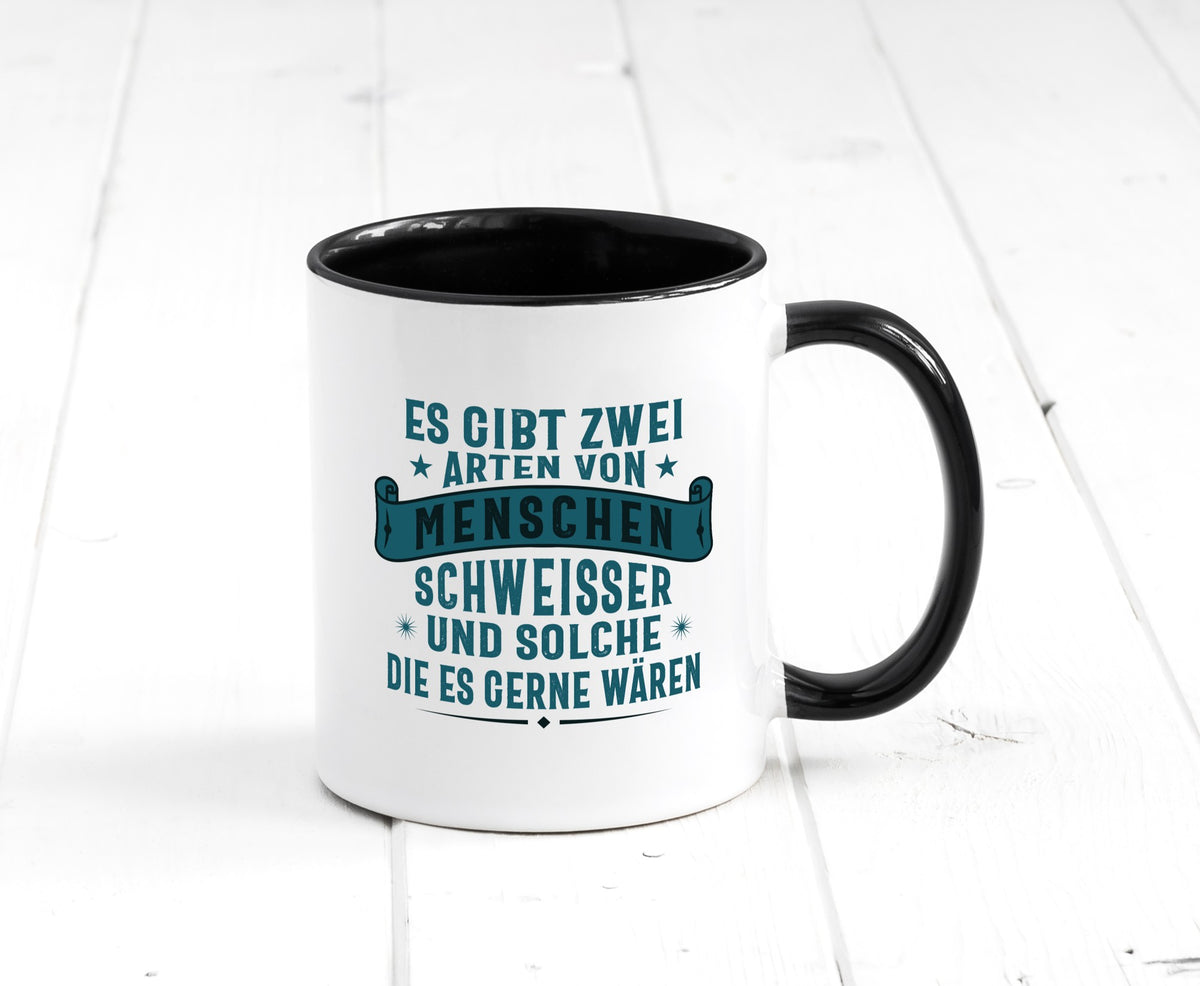 Zwei Arten Menschen | Schweisser Sterne Geschenk Humor Geschenkidee lustiger Tasse