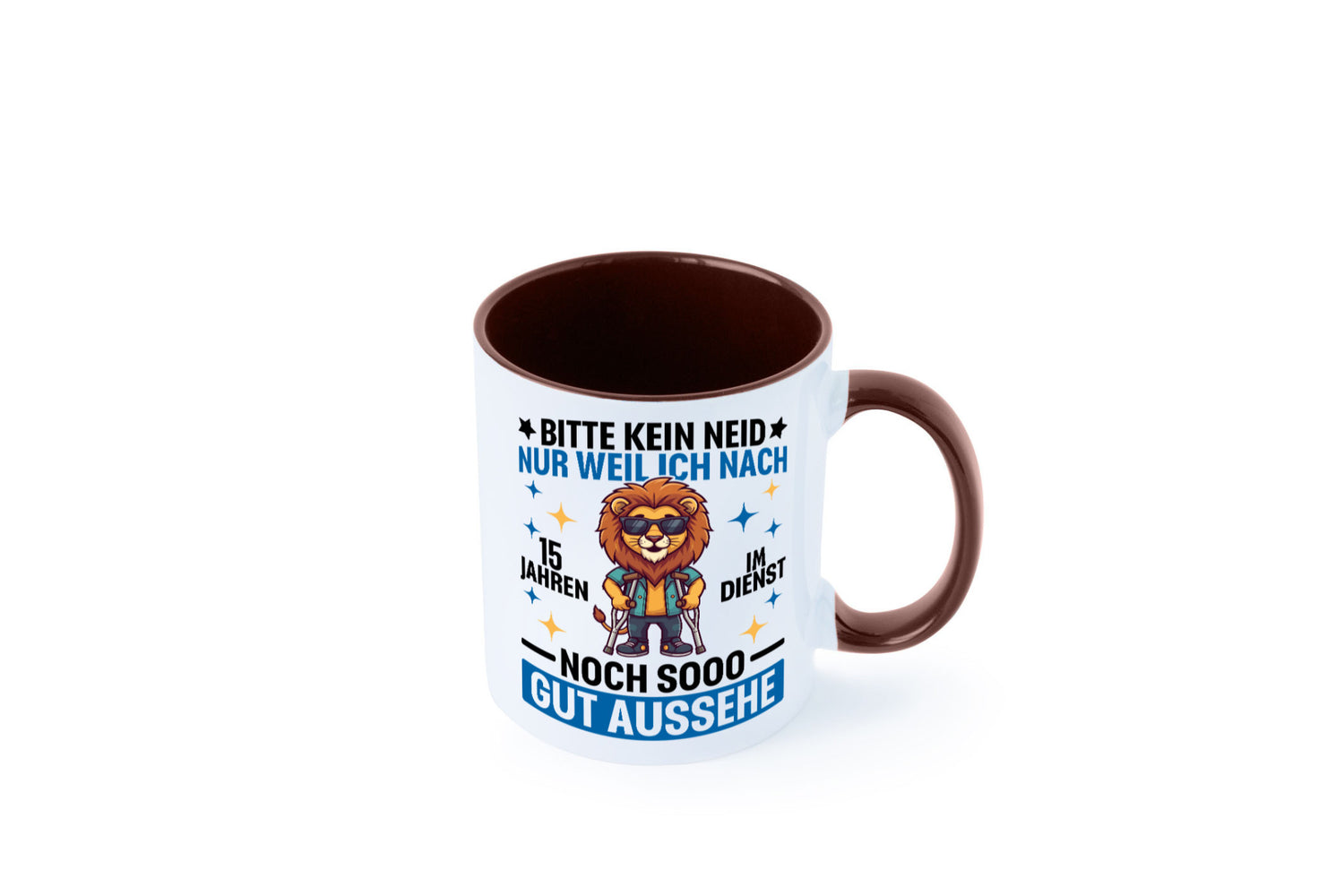 15 Jahre im Dienst | Arbeitsjubiläum Arbeit lustig Kollegen Büro Geschenk Tasse