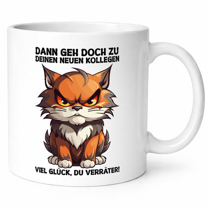 Geh doch zu deinen neuen Kollegen | Arbeitskollege Geschenkidee Arbeit Büro