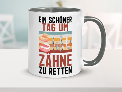 Ein schöner Tag um zähne zu retten | Zahnarzt Geschenk Humor Geschenkidee