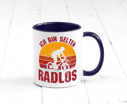 Ich bin Selten Radlos | Radfahrer Mountainbike Humor Geschenkidee Tasse