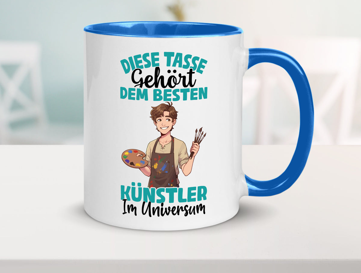 Im Universum: Künstler | Kunst Geschenkidee Humor Tasse