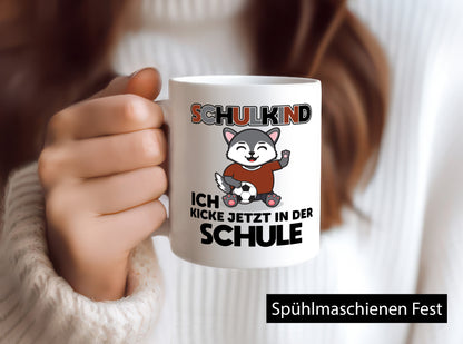 Ich kicke jetzt in der Schule | Fußball Kind lustiger Spruch Geschenk Humor