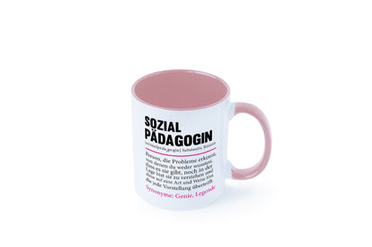 Sozialpädagogin | Spruch lustig Humor Pädagogin v2 Geschenkidee Geschenk Tasse
