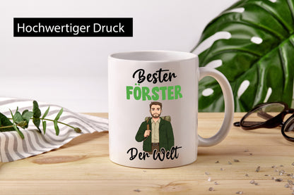 Bester Förster | Forst Arbeit v2 lustig Kollegen Büro Geschenk Tasse