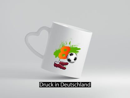 8. Geburtstag | Jungen Fußball Fußballspieler lustig Geschenkidee Geschenk Tasse