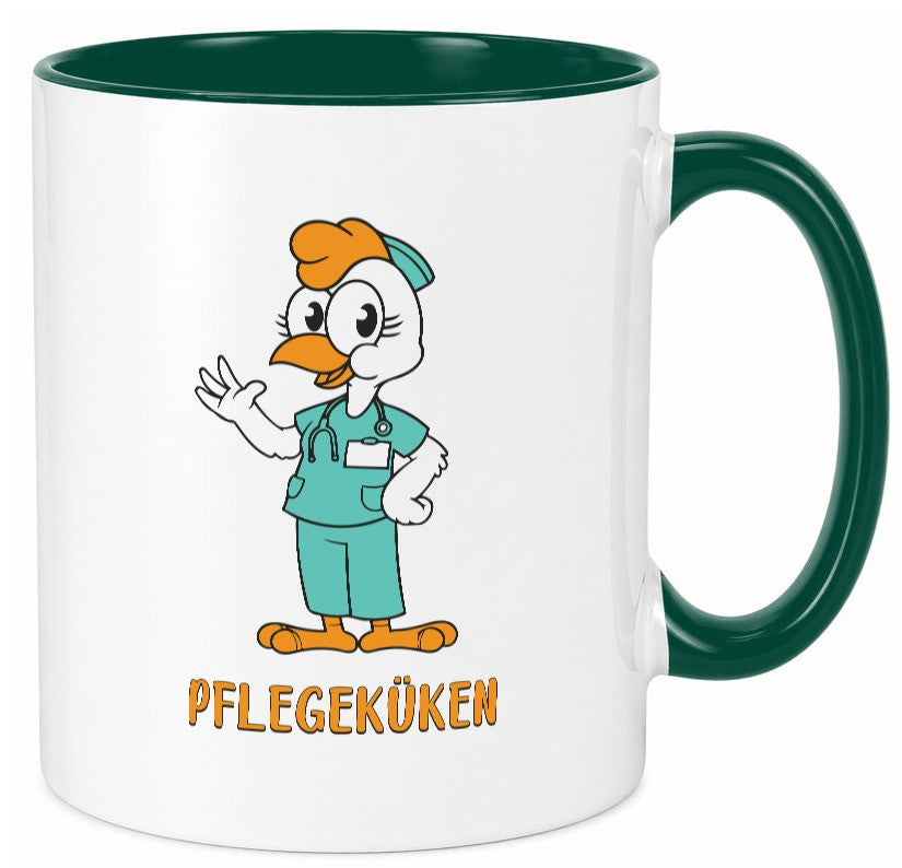 Pflegeküken | Küken Krankenschwester Pfleger Humor Geschenkidee Tasse