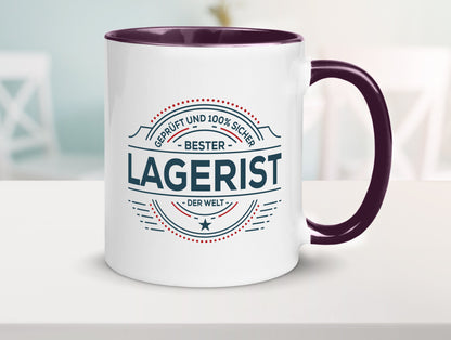 Geprüft und sicher: Lagerist | Lageristen Lager Arbeiter lustiger Spruch