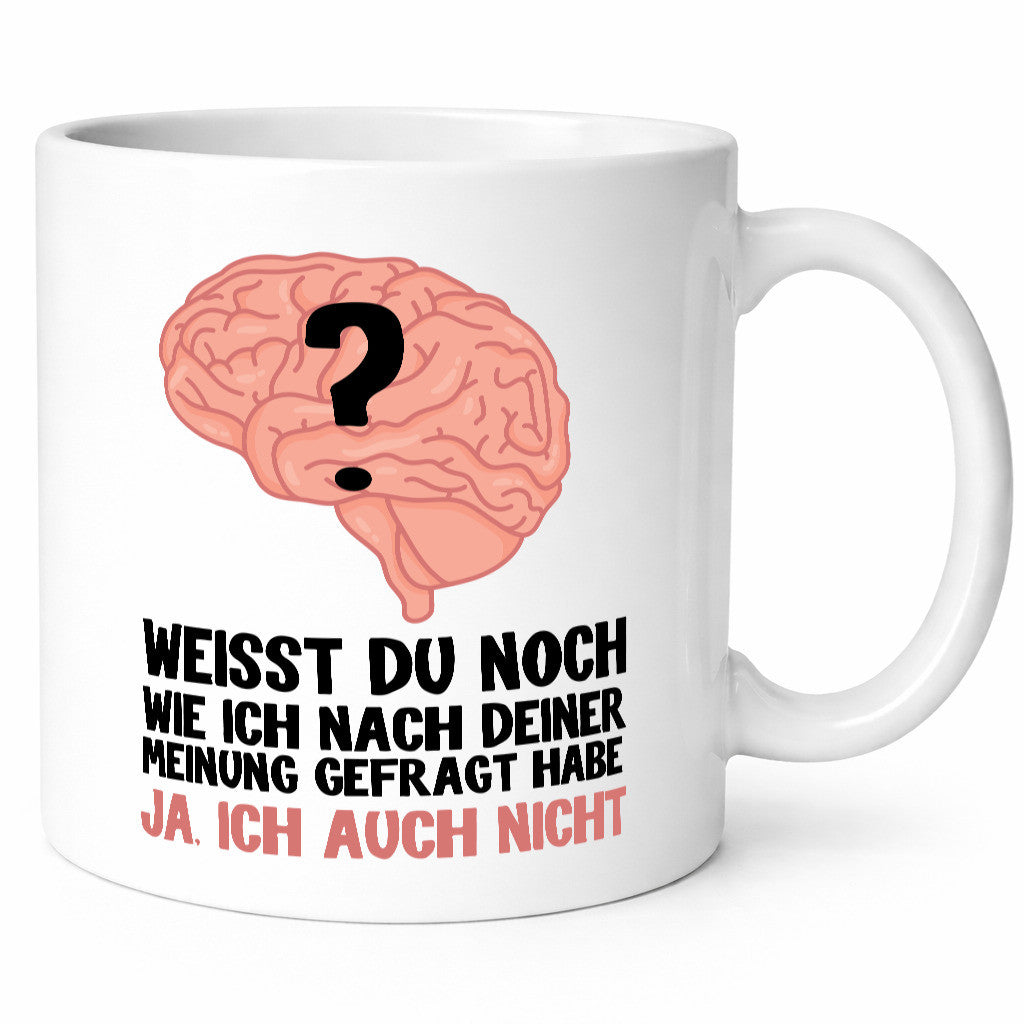 Deine Meinung lustig Humor Geschenkidee Geschenk Tasse